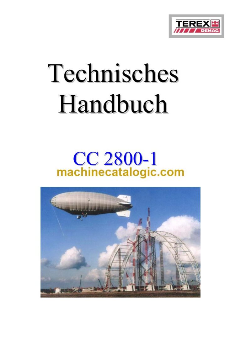 Demag CC 2800-1 Crawler Crane Service Manual