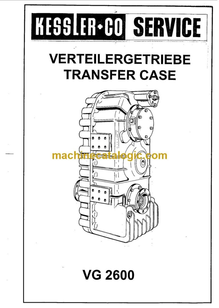 Kessler VG 2600 Transfer Case Service Manual
