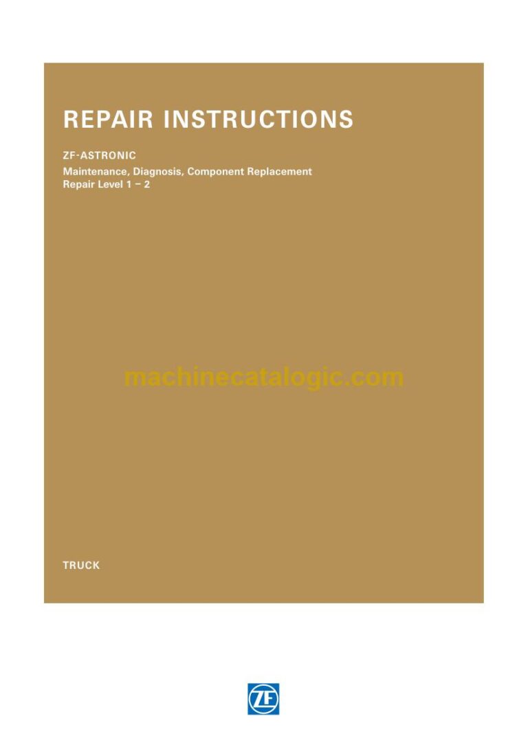 ZF AS-Tronic 12 AS 2302, 2530, 2531 and 16 AS 2602 Transmission Service Manual