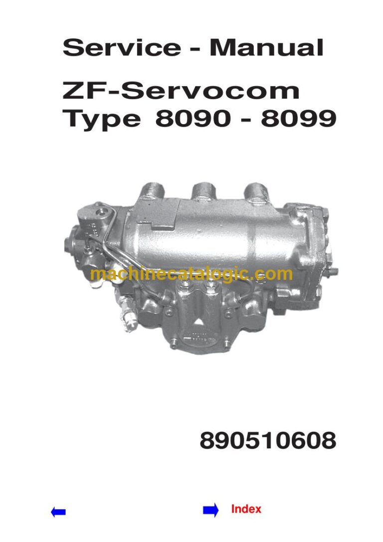 ZF Servocom 8096 and Servocom 8099 Steering System Service Manual