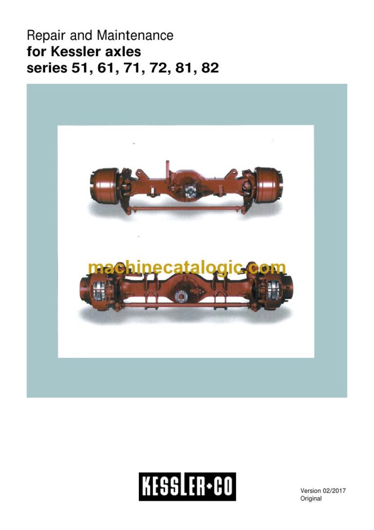 Kessler Axles Repair and Maintenance Manual