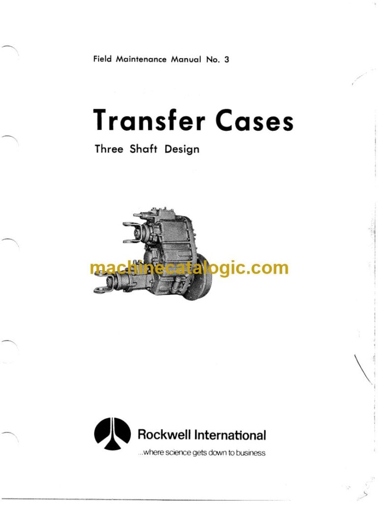 Rockwell Axle and Transfer Case Service Manual