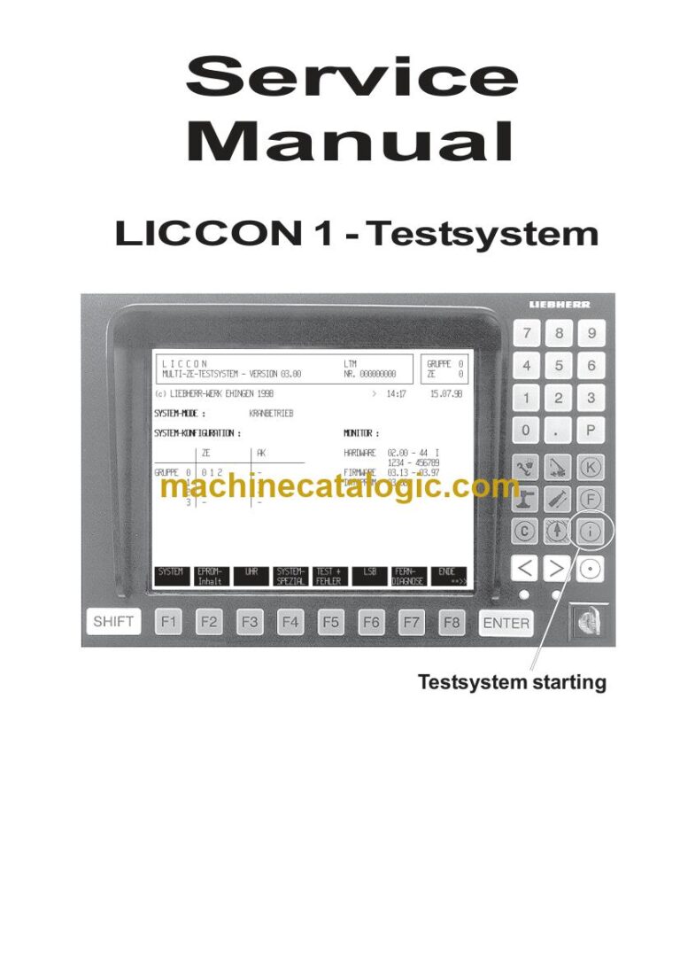 Liebherr LICCON 1 Load Moment Indicator Service Manual