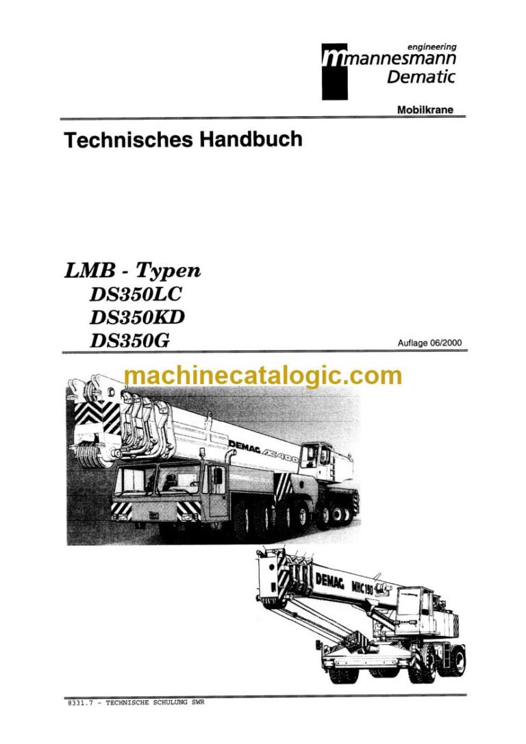 PAT DS 350 Load Moment Indicator Service Manual (031-300-190-046)