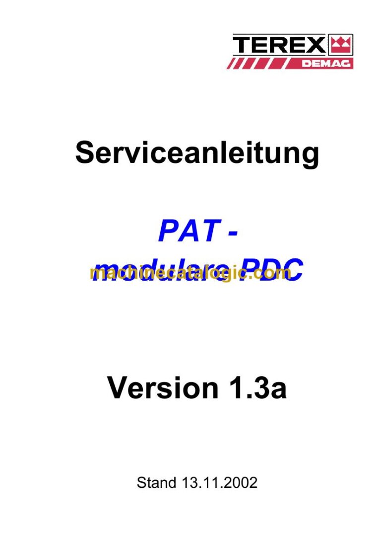 PAT Modular PDC Load Moment Indicator Service Manual (PDC V1.3a1)