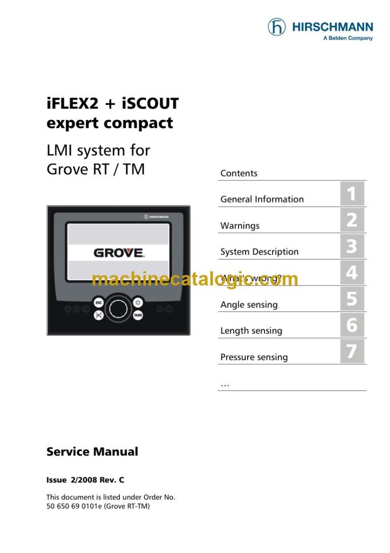 PAT iSCOUT Load Moment Indicator Service Manual