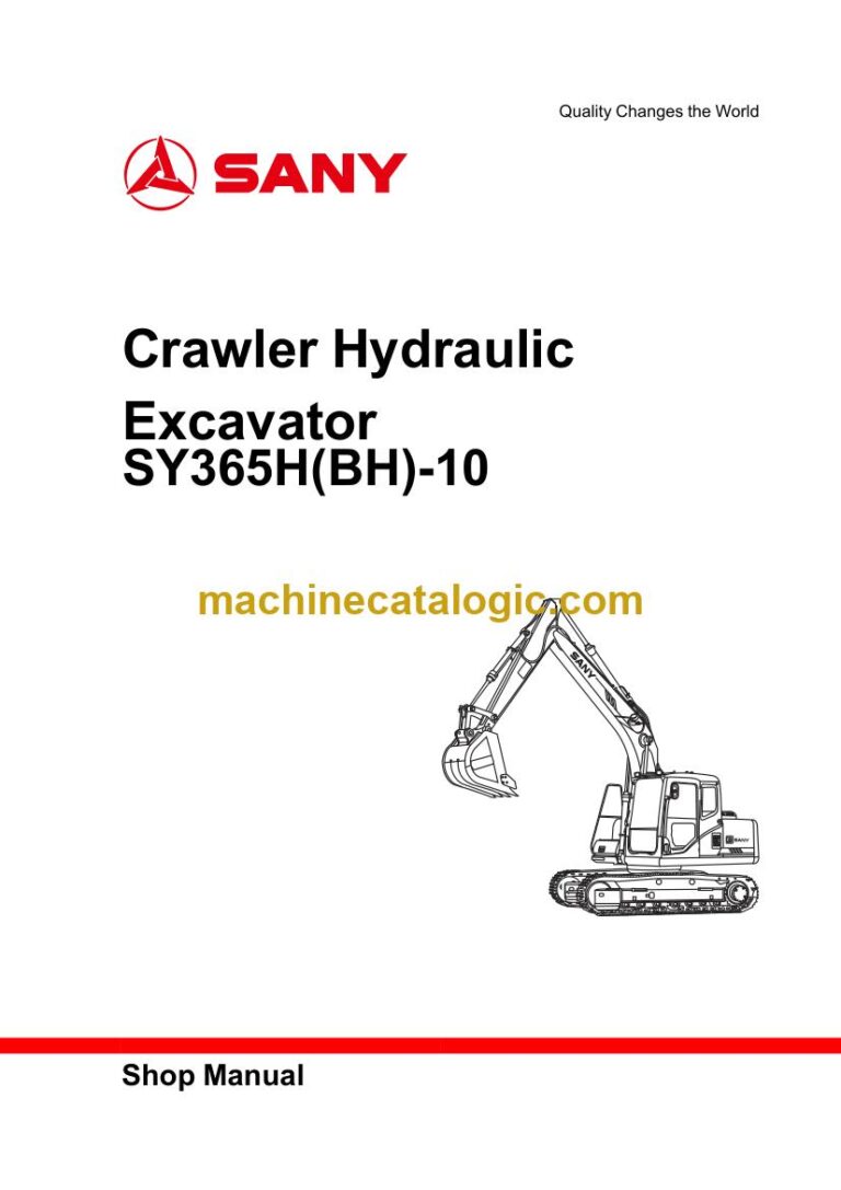 Sany SY365H(BH)-10 Excavator Service Manual