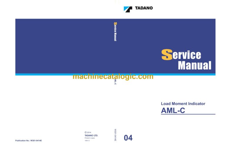 Tadano AML-C Load Moment Indicator Service Manual