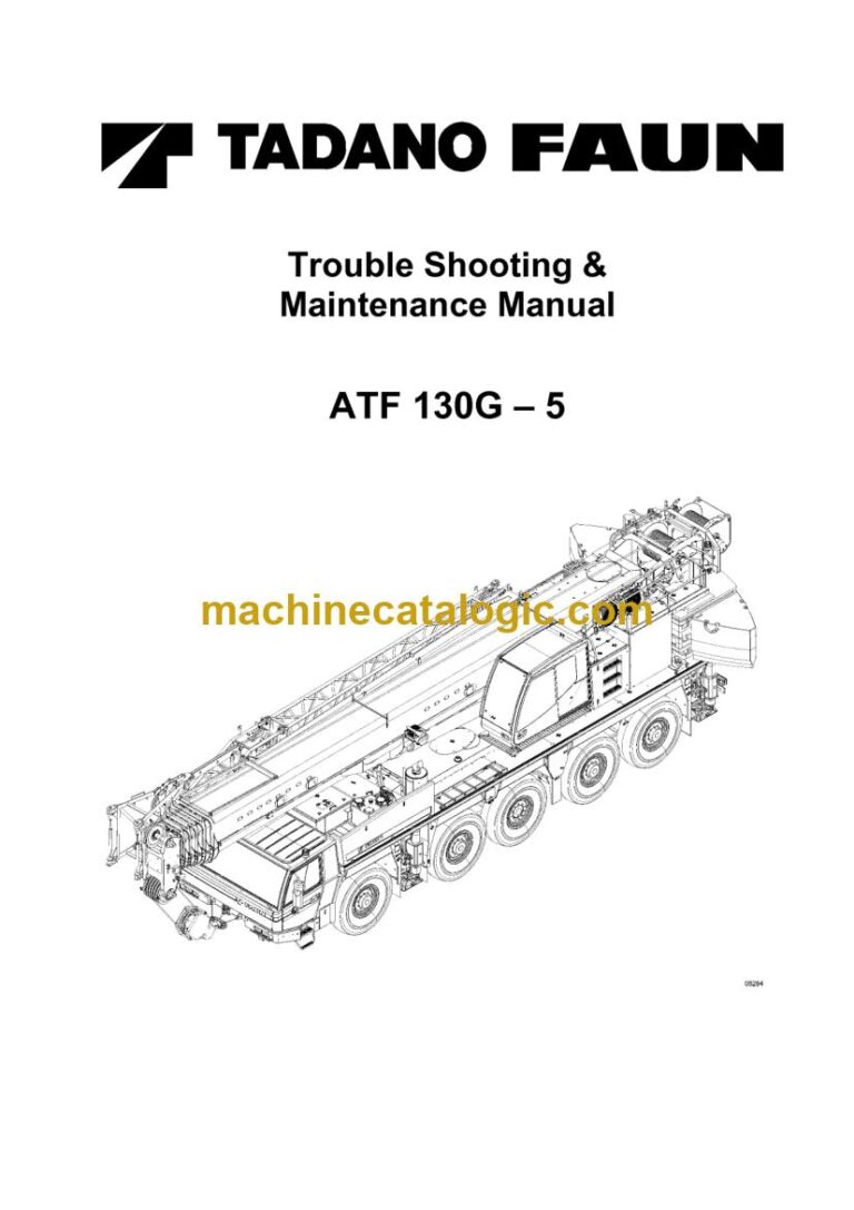 Tadano ATF 130G-5 All Terrain Crane Service Manual