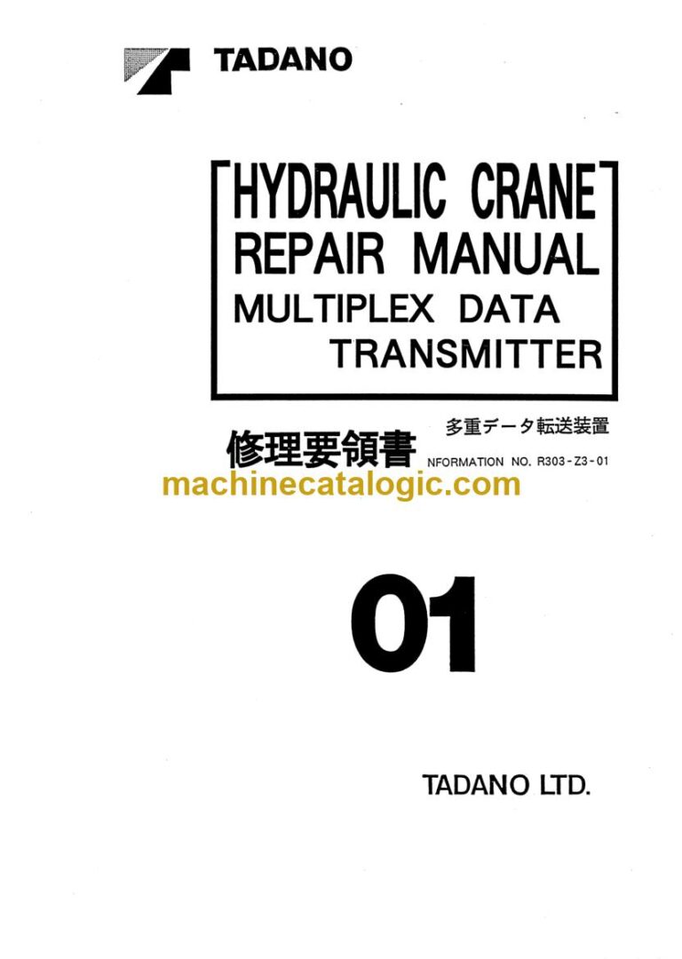 Tadano R303-Z3 Multiplex Data Transmitter Service Manual
