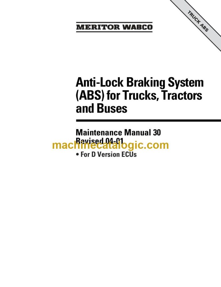 Wabco Truck ABS D Version ECU Service Manual