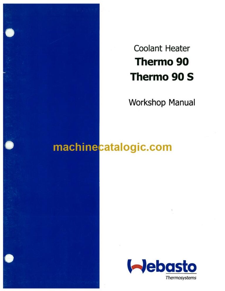Webasto Thermo 90 Heater Service Manual