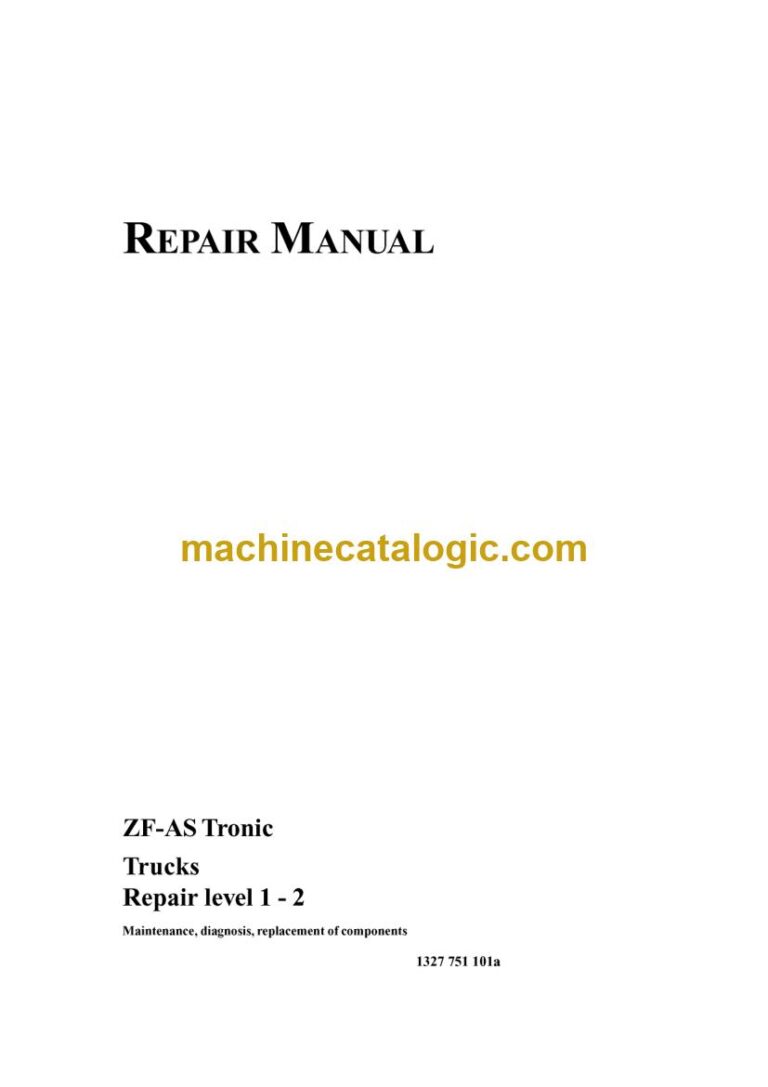 ZF-AS Tronic Transmission Service Manual