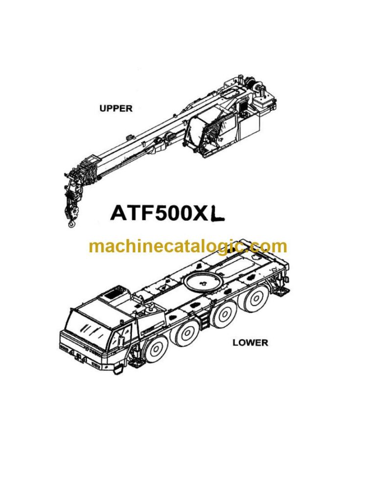 Tadano ATF 500XL-1 All Terrain Crane Parts Manual