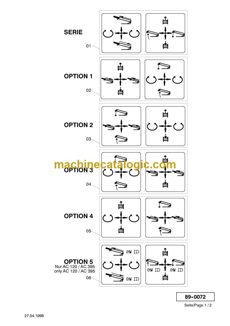 Demag AC 120 All Terrain Crane Parts Manual