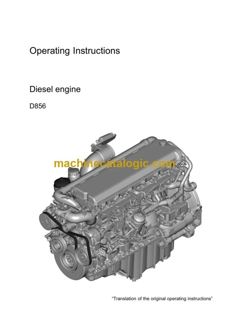 Liebherr D 856 Engine Operator Manual