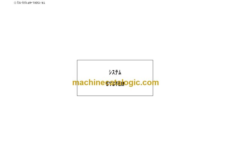 Tadano TR-150XL-4 Rough Terrain Crane Parts Manual