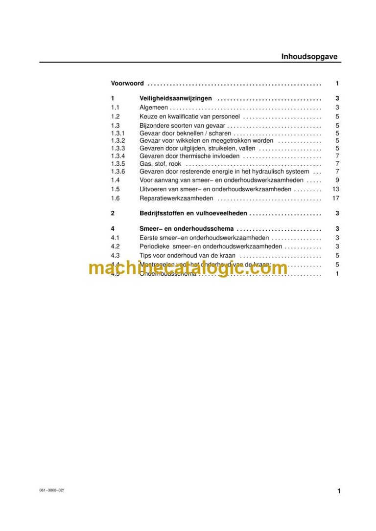 Demag TC 2800-1 Lattice Boom Truck Crane Maintenance Manual