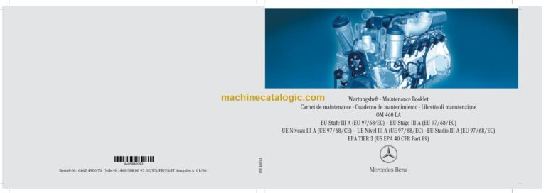Mercedes-Benz OM 460 LA Engine Maintenance Manual