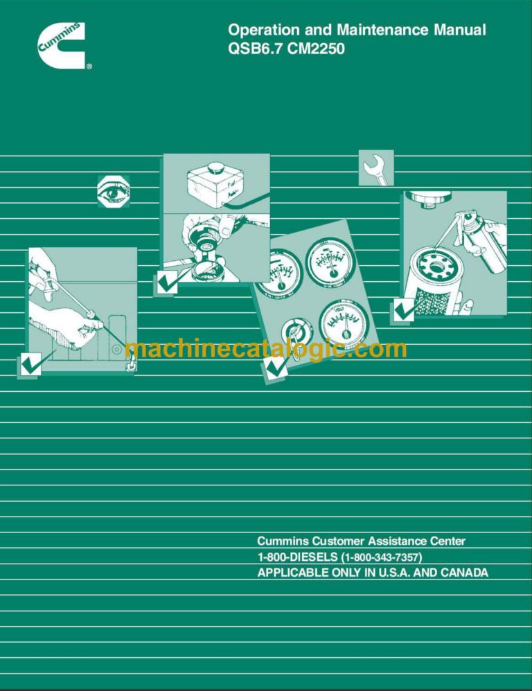 Cummins QSB6.7 CM2250 Engine Operation and Maintenance Manual