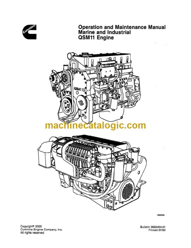 Cummins QSM11 Engine Operation and Maintenance Manual