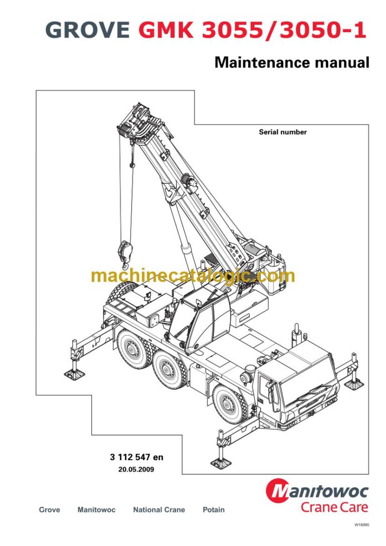 Grove GMK 3050-1 All Terrain Crane Maintenance Manual