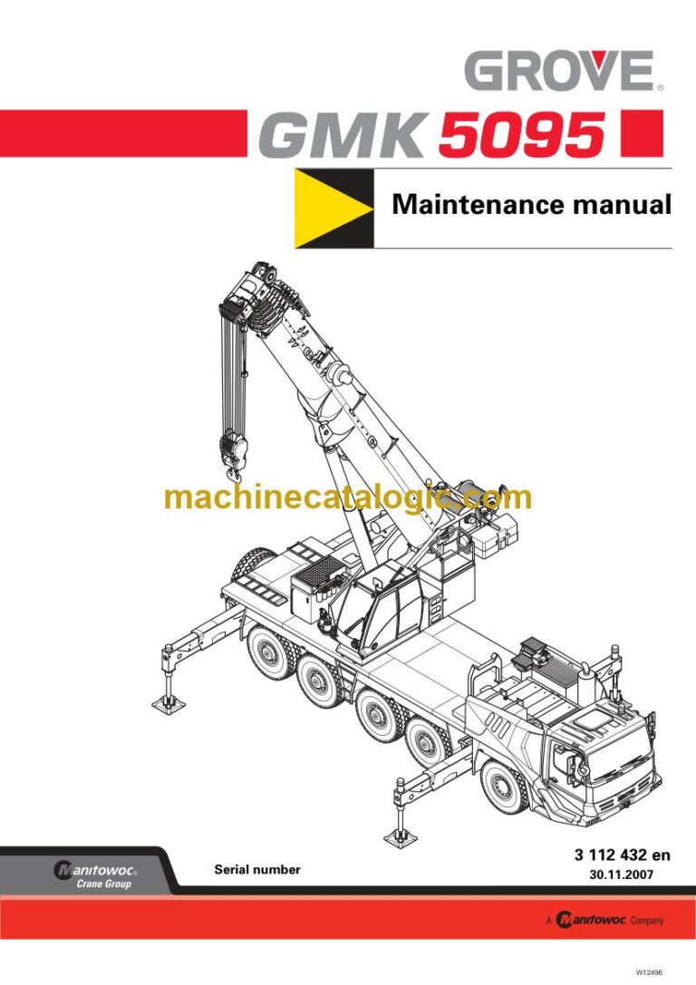 Grove GMK 5095 All Terrain Crane Maintenance Manual